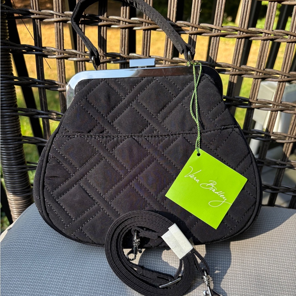 VERA BRADLEY MINI FRAME CROSSBODY CLASSIC BLACK - Picture 7 of 7
